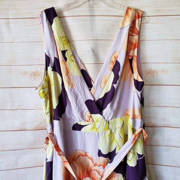 Maeve Floral Maxi Dress - Orange, Purple, Yellow - Picture 6 of 13